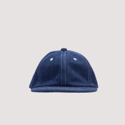 6 Panel Hat Herringbone - Indigo