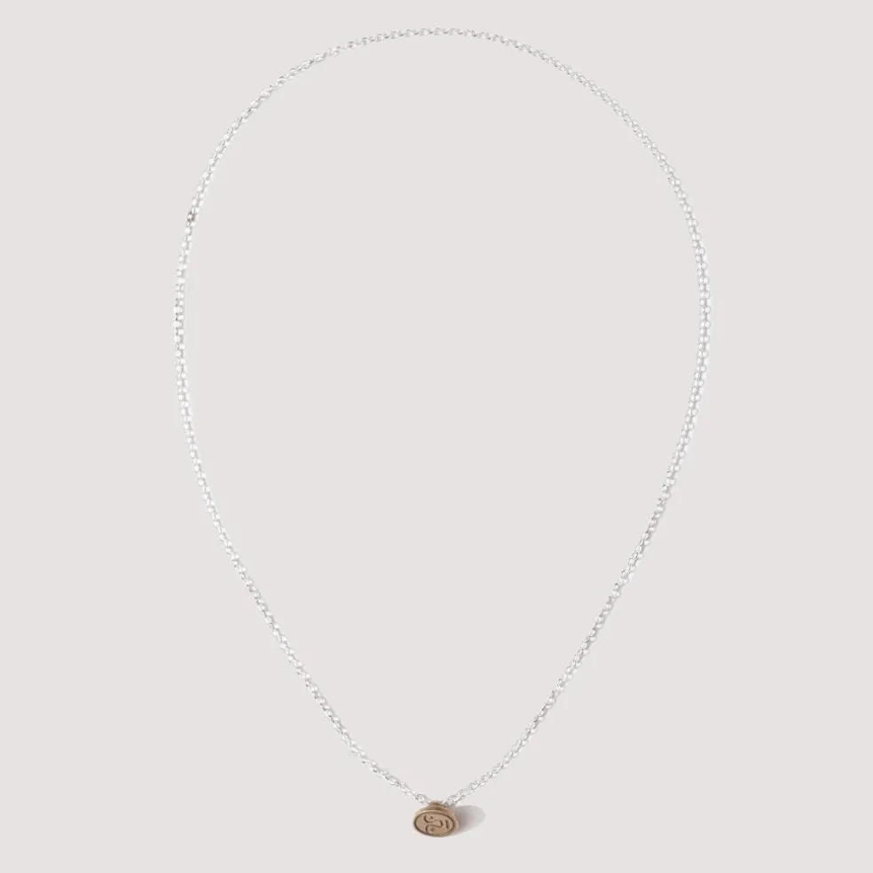 Penna Button Necklace - Polished