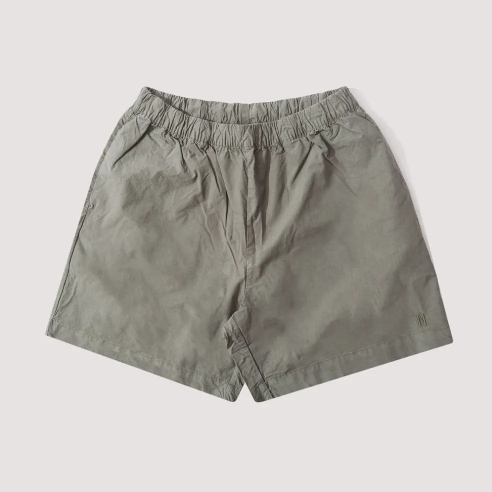 Per Cotton Tencel Shorts - Mid Khaki