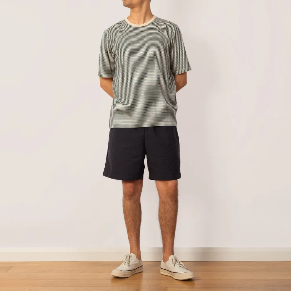 Per Cotton Tencel Shorts - Dark Navy