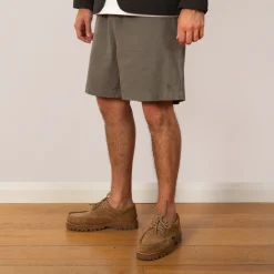 Per Cotton Tencel Shorts - Mid Khaki