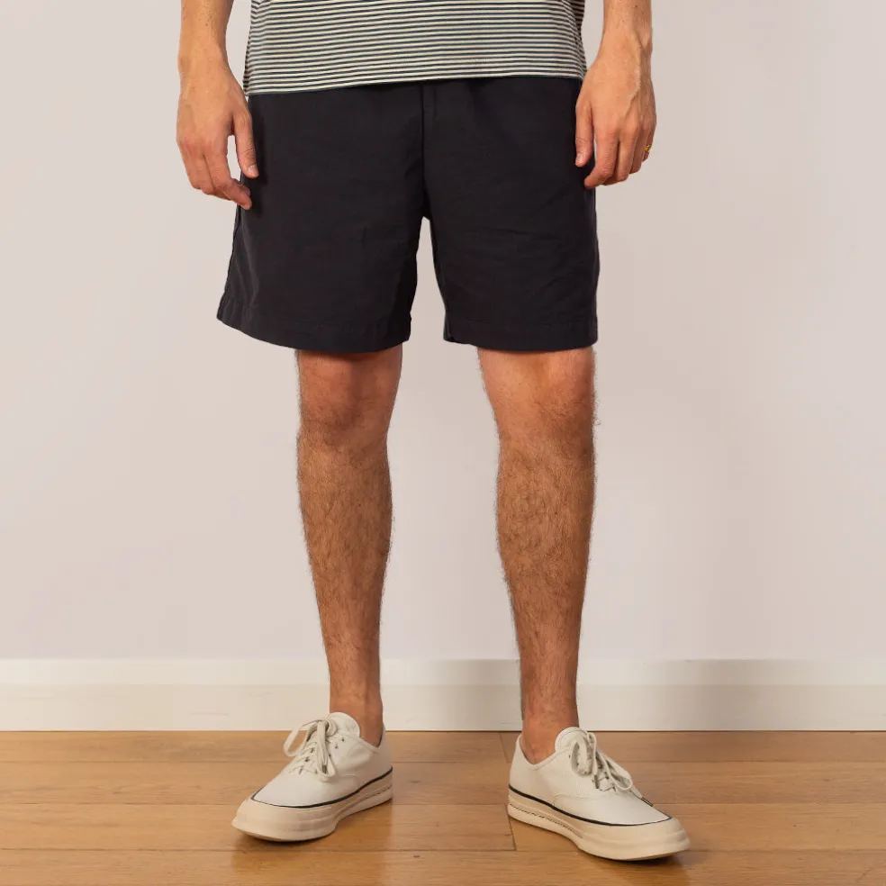 Per Cotton Tencel Shorts - Dark Navy