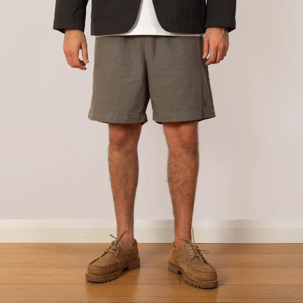Per Cotton Tencel Shorts - Mid Khaki