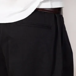 2 Pleat Trouser - Black