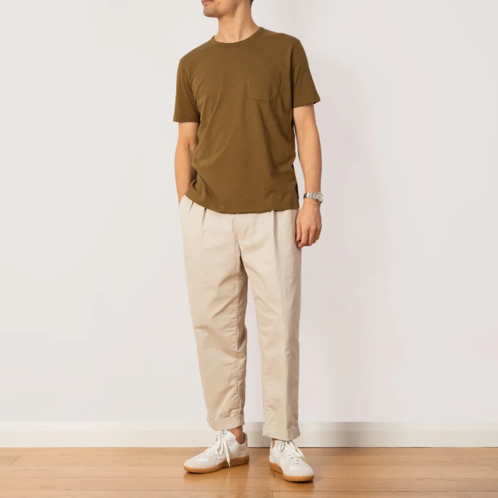 2 Pleat Trouser - Cement