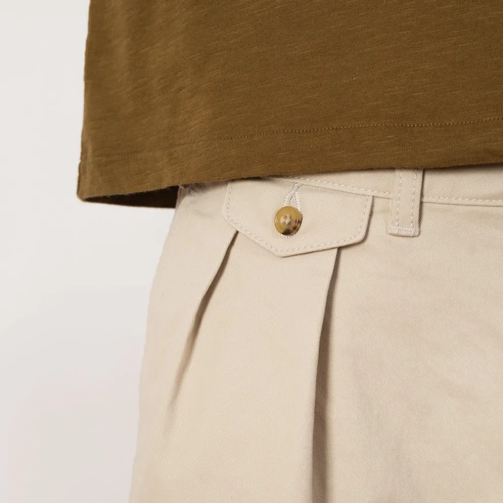 2 Pleat Trouser - Cement