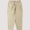 Pleated Track Pant - Stone Twill