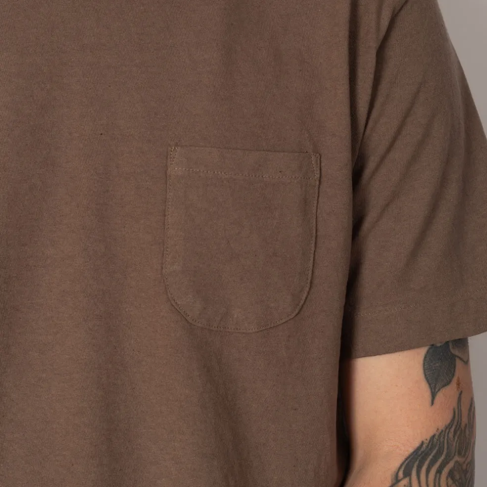 Pocket Tee - Dull Brown
