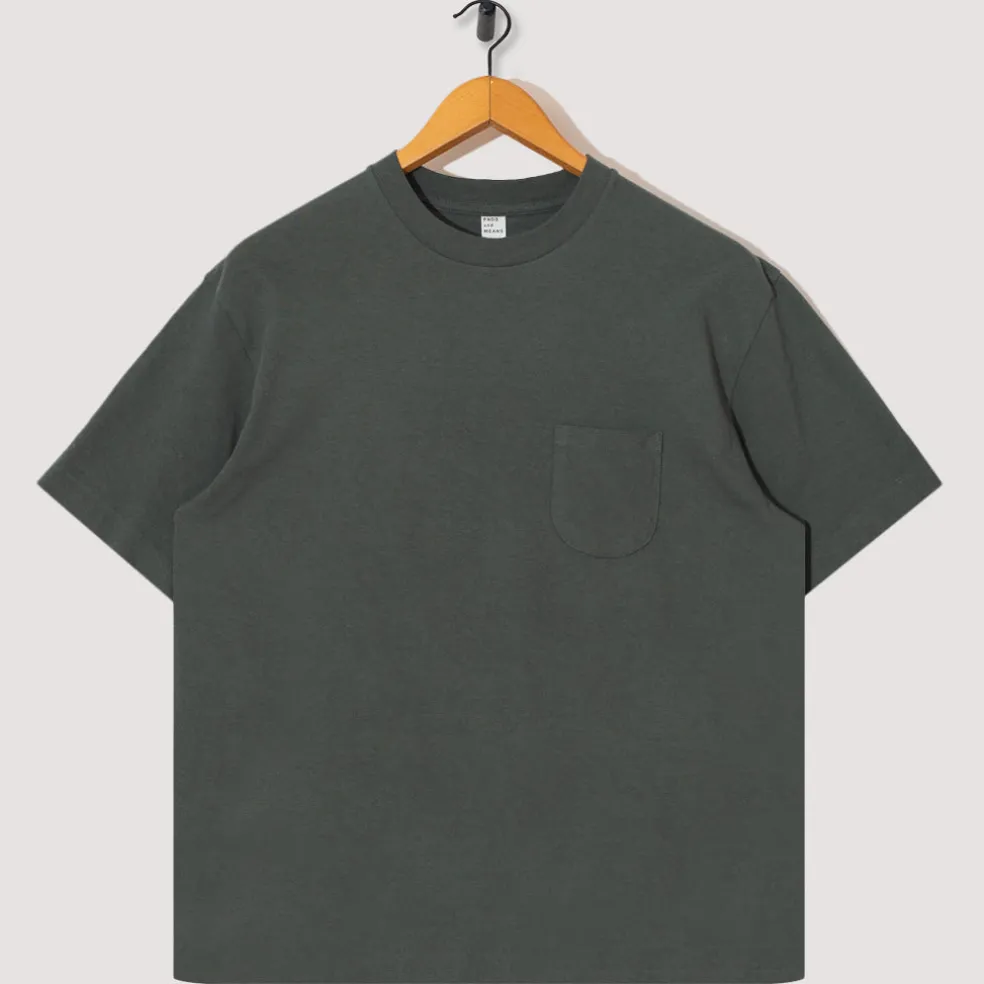 Pocket Tee - Dull Green