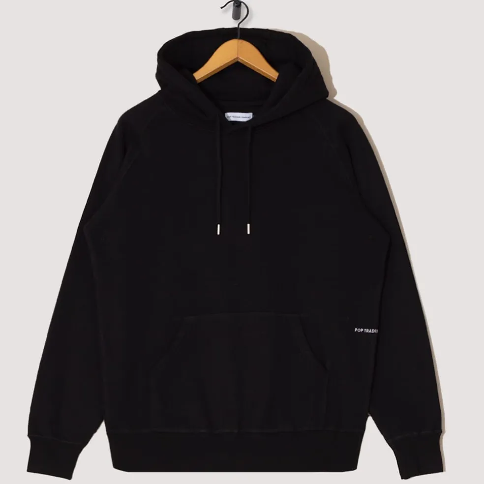 Pop Logo Hooded Sweat - Black