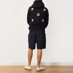 Pop Logo Hooded Sweat - Black