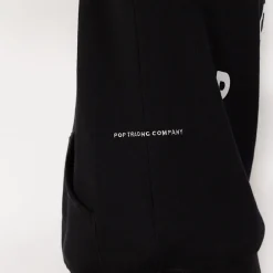 Pop Logo Hooded Sweat - Black