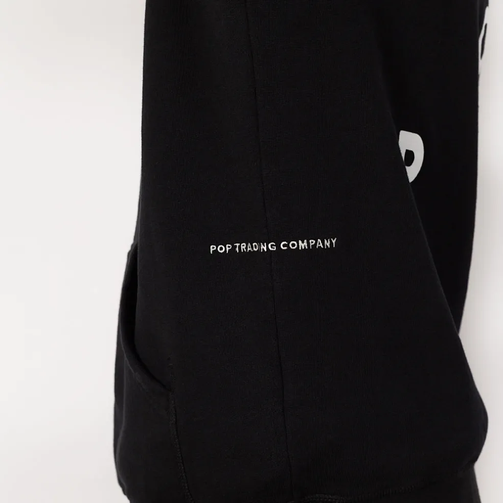 Pop Logo Hooded Sweat - Black