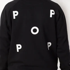 Pop Logo Hooded Sweat - Black