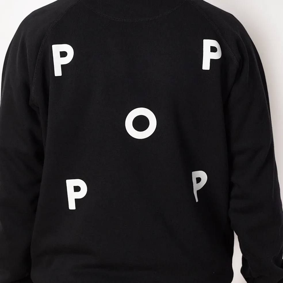 Pop Logo Hooded Sweat - Black
