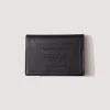 PS Leather Wallet Card Case - Black