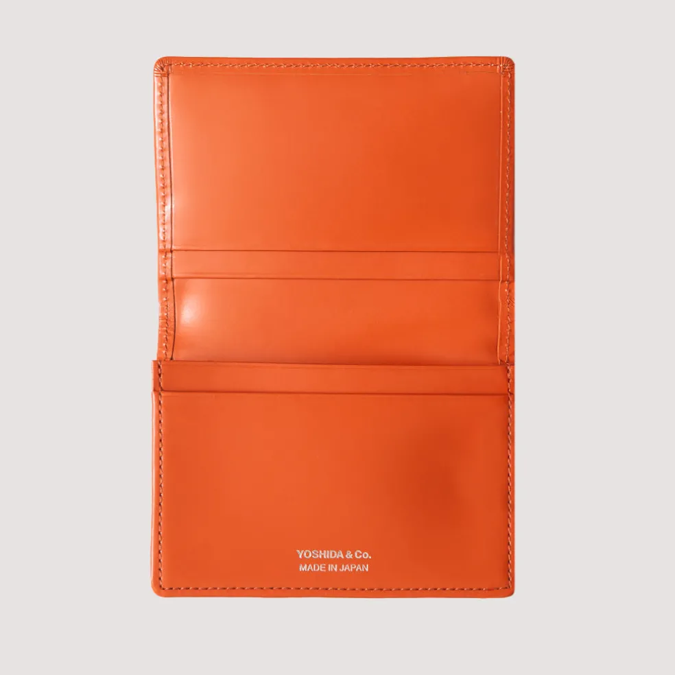 PS Leather Wallet Card Case - Orange
