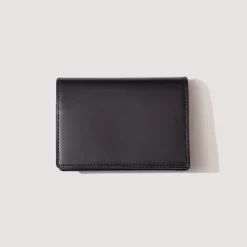 PS Leather Wallet Card Case - Black