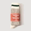 Ragg Socks 2 Pack - Green Line