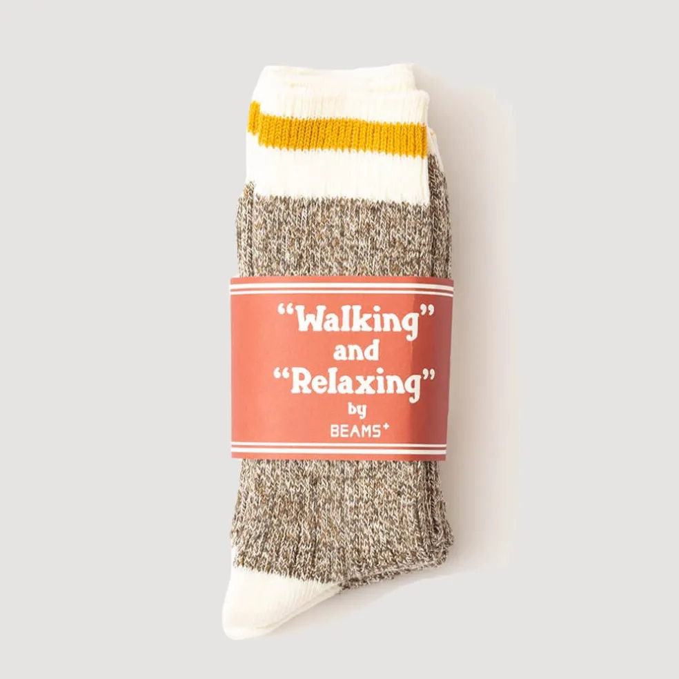 Ragg Socks 2 Pack - Yellow Line