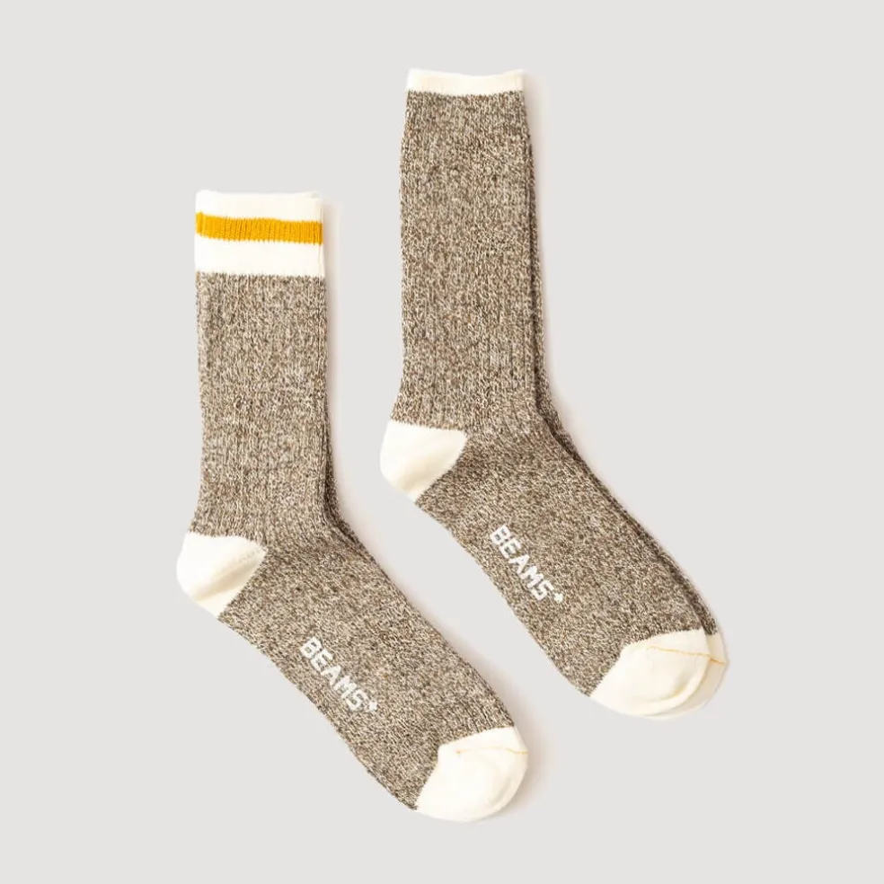 Ragg Socks 2 Pack - Yellow Line