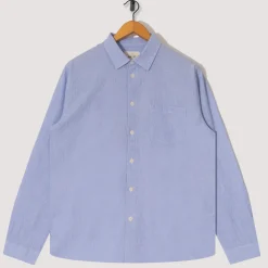 Relaxed Fit Shirt - Blue Texture