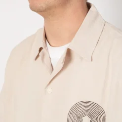 Relaxed Soft Collar Shirt - Light Stone