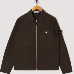 Ripstop Zip Overshirt - Military Green (V0054)