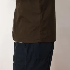 Ripstop Zip Overshirt - Military Green (V0054)