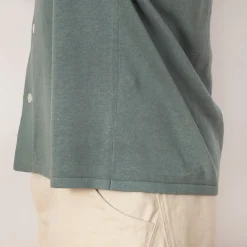 Rollo Cotton Linen SS Shirt - Greyish Blue