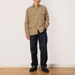 Safari Shirt Jacket - Beige