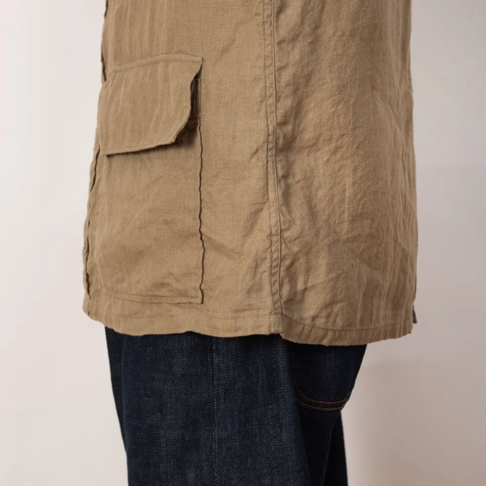 Safari Shirt Jacket - Beige