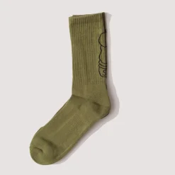 Salt + Pepper Socks - Olive