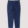 Seersucker Ivy Trouser - Navy Solid