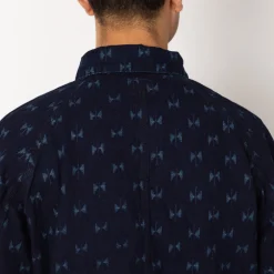 Short Coverall Jacket Printed Kasuri - Papillon