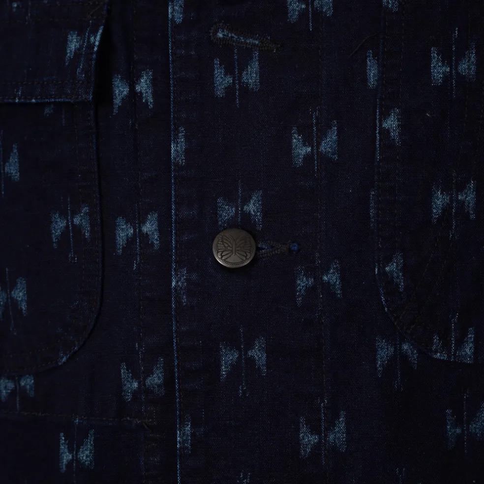 Short Coverall Jacket Printed Kasuri - Papillon
