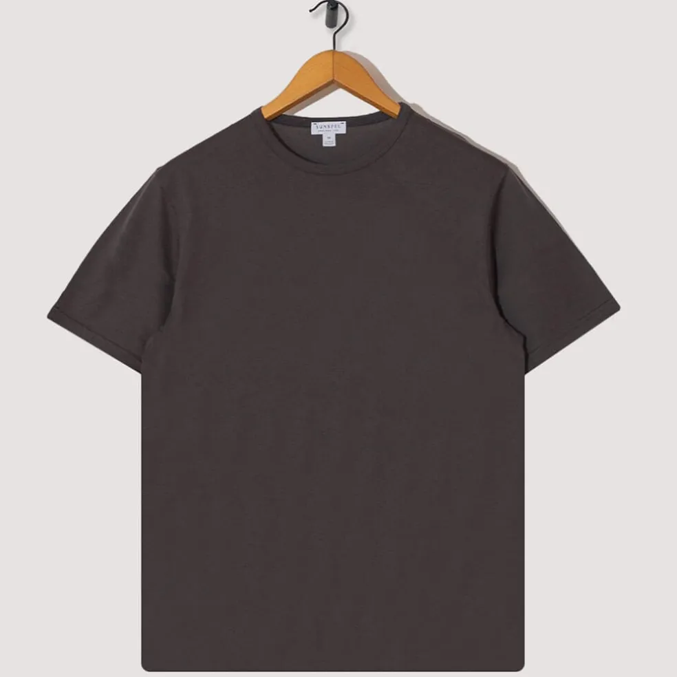 S/S Crew Neck T-Shirt - Charcoal