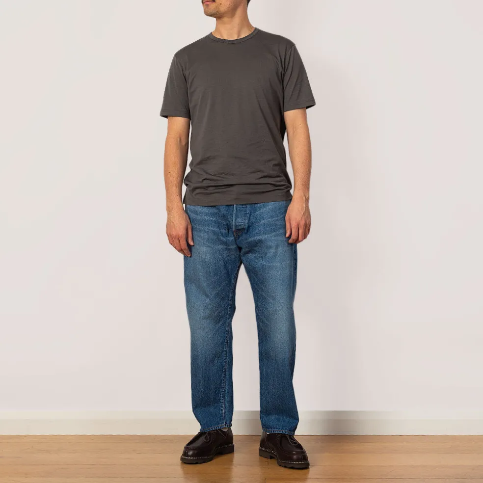 S/S Crew Neck T-Shirt - Charcoal