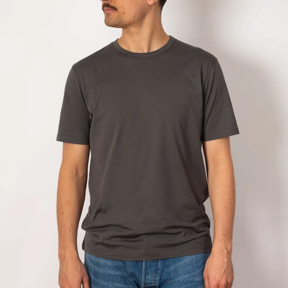 S/S Crew Neck T-Shirt - Charcoal