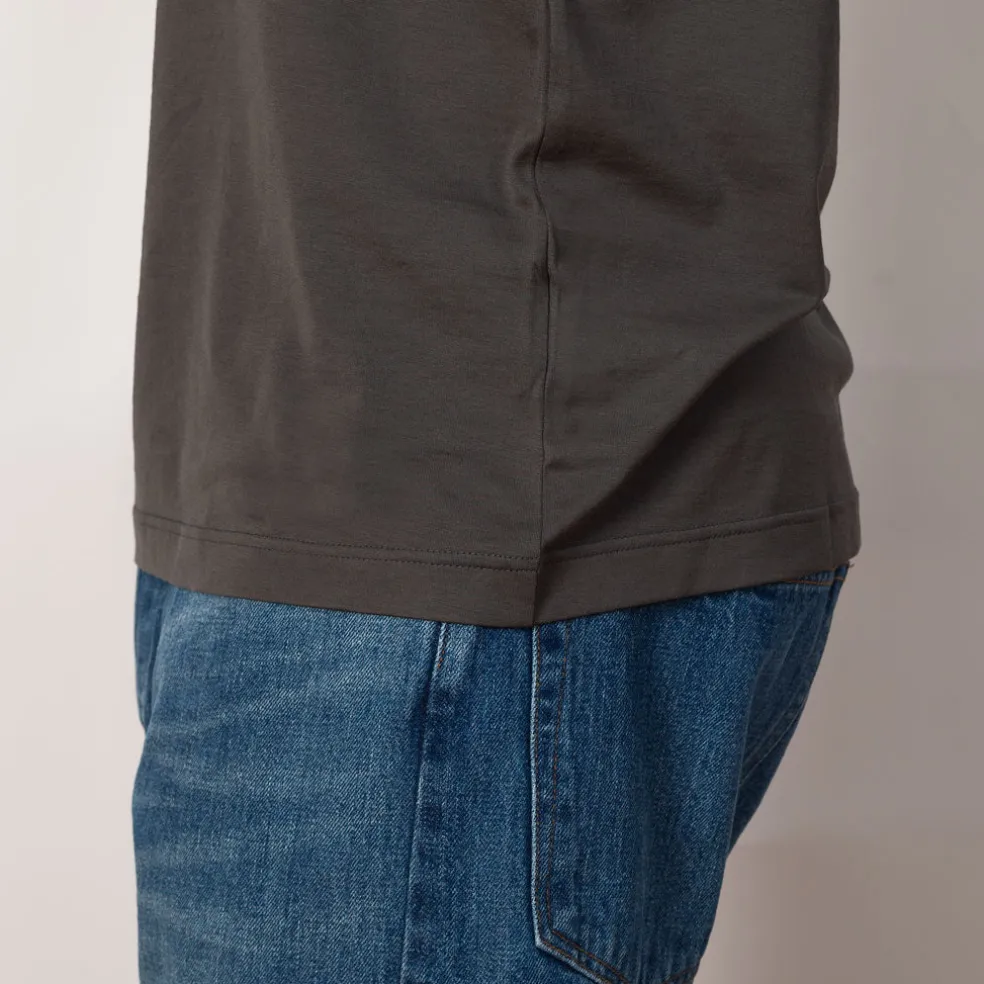 S/S Crew Neck T-Shirt - Charcoal