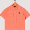S/S Painter Shirt - Washed Red Poplin