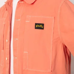 S/S Painter Shirt - Washed Red Poplin