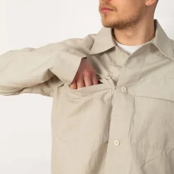 Storm Flap Shirt - Pale Stone