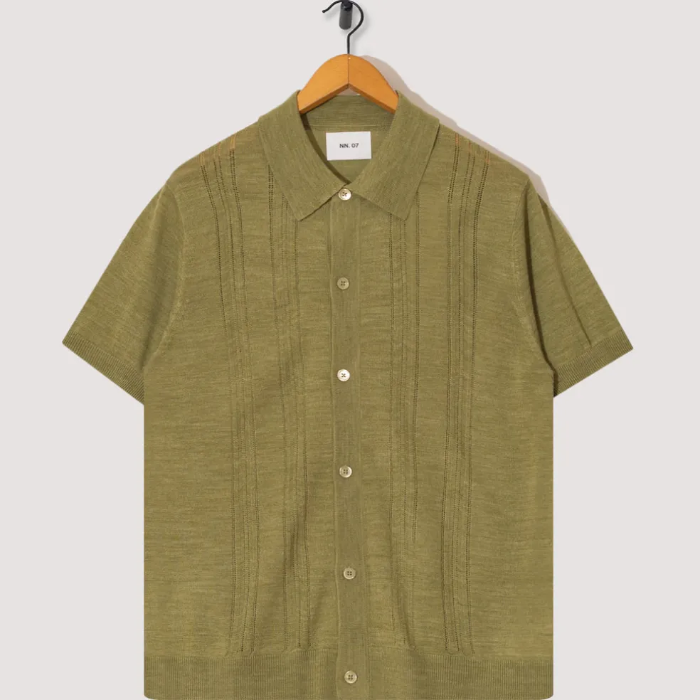 Thor S/S Cardigan 6584 - Evergreen