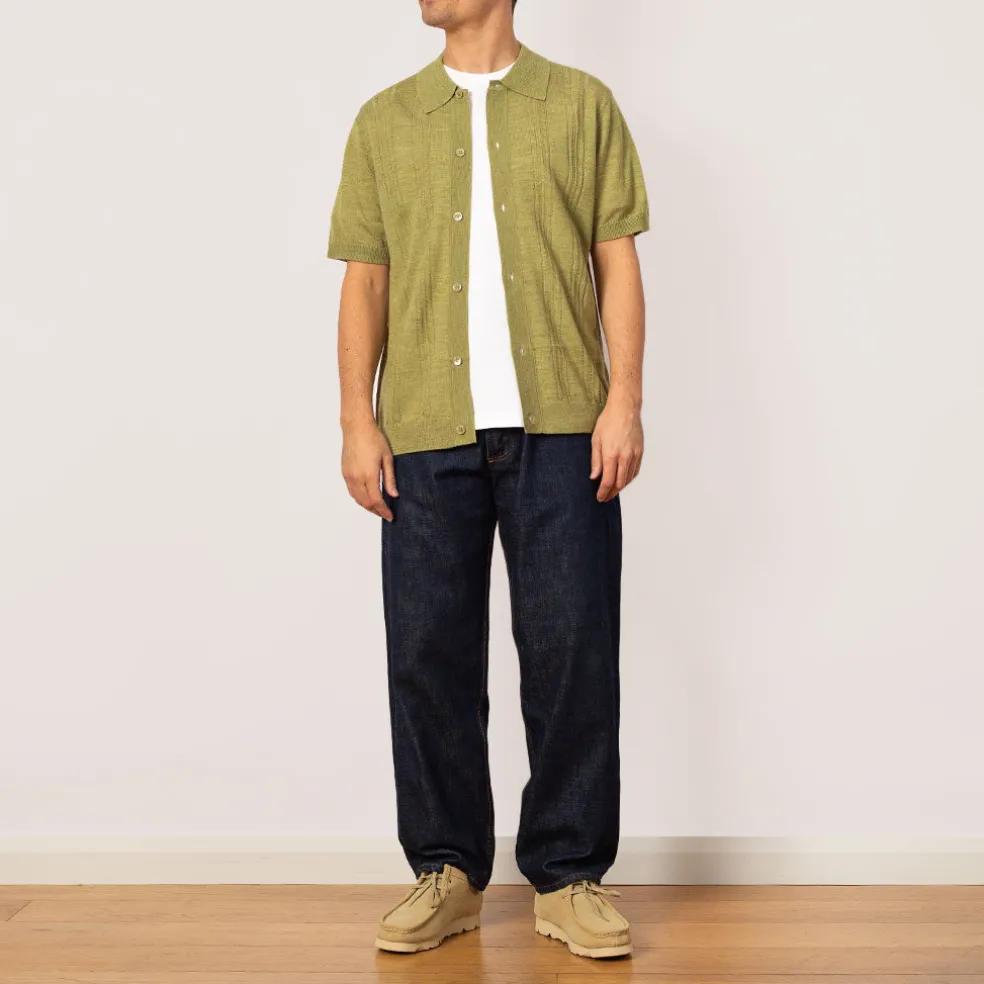 Thor S/S Cardigan 6584 - Evergreen