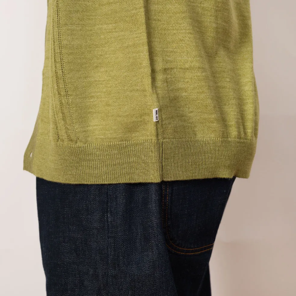 Thor S/S Cardigan 6584 - Evergreen