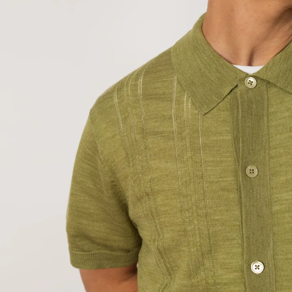 Thor S/S Cardigan 6584 - Evergreen