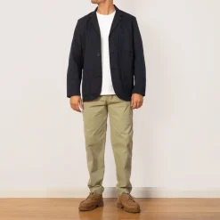 Three Button Jacket - Navy