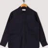 Travail Overshirt - Navy Tropical Wool