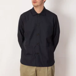 Travail Overshirt - Navy Tropical Wool